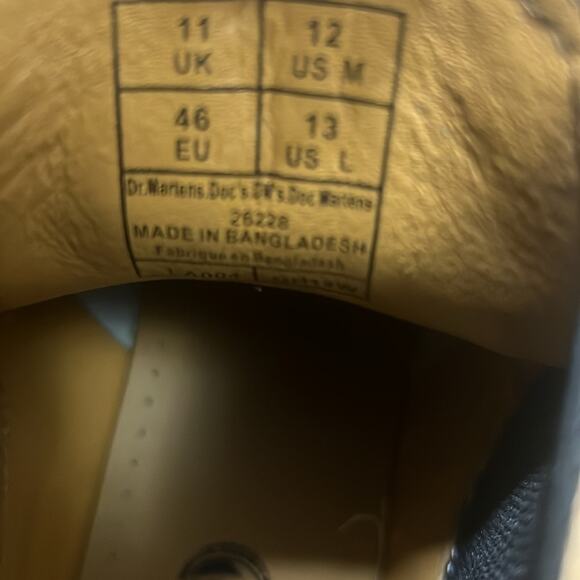 DR MARTENS 2976 SQUAD YELLOW STITCH‎ WHITE BOOTS L13 M12, M11 L12 - Picture 7 of 10